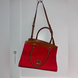 NWOT Dooney & Bourke Red Leather Vintage Handbag